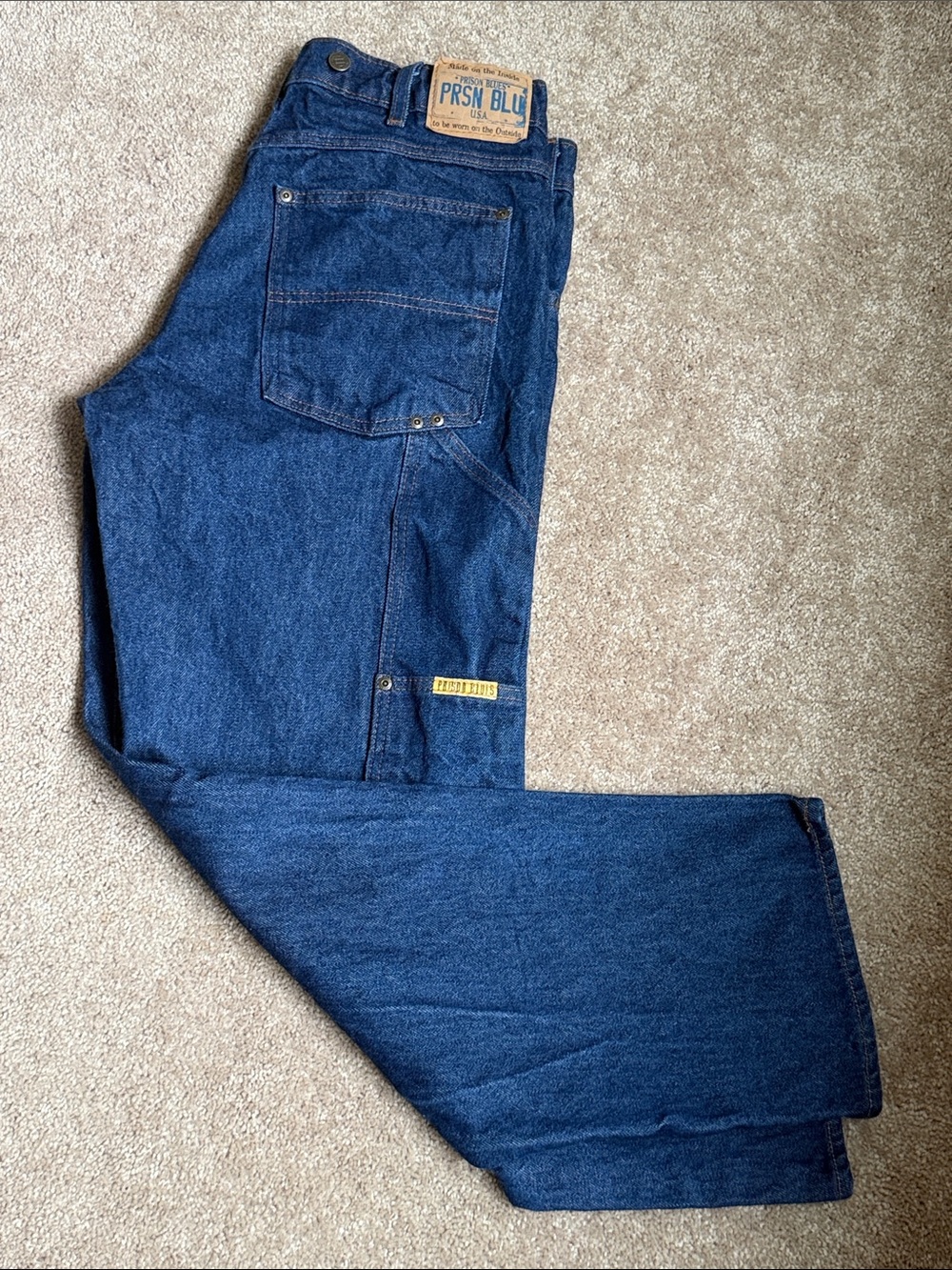 Prisons Blues USA Made 7-Pocket Heavyweight Denim Work Jeans